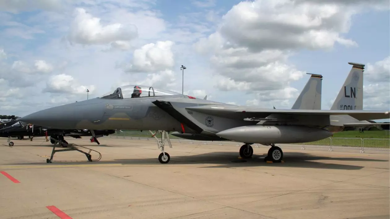 Avion de vânătoare US Air Force F-15C Eagle de la baza aeriană Lakenheath