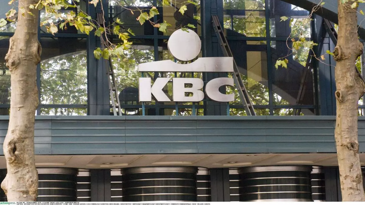 Sediul grupului KBC din Bruxelles, Belgia, este impunător