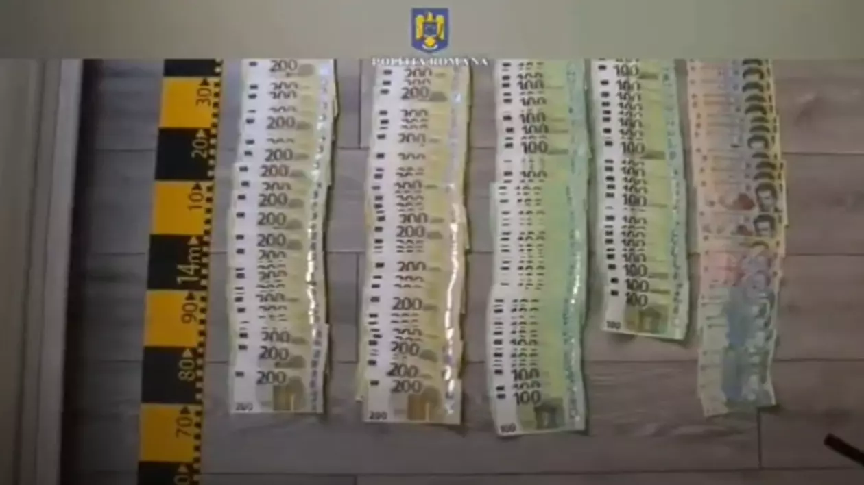 Banii găsiți de poliție
