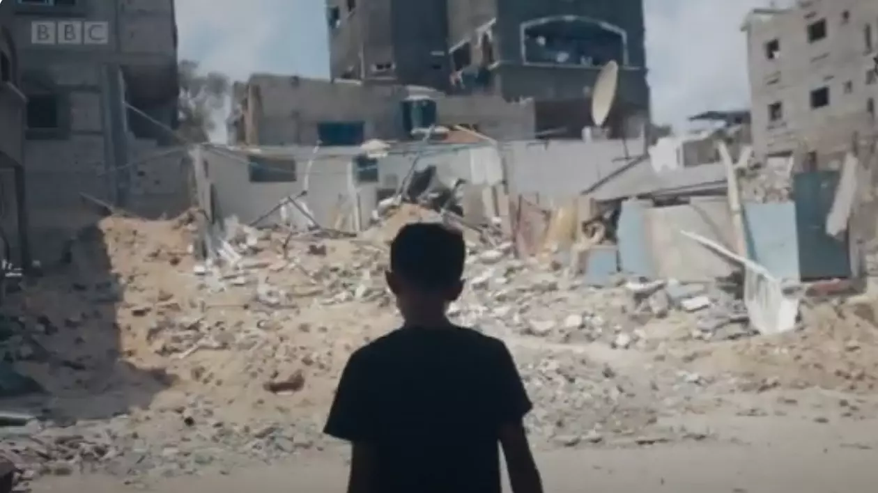 Captură din documentarul BBC despre Gaza