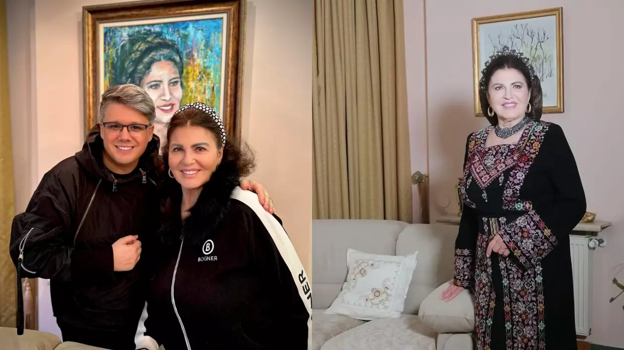 Irina Loghin și Fuego în casa ei