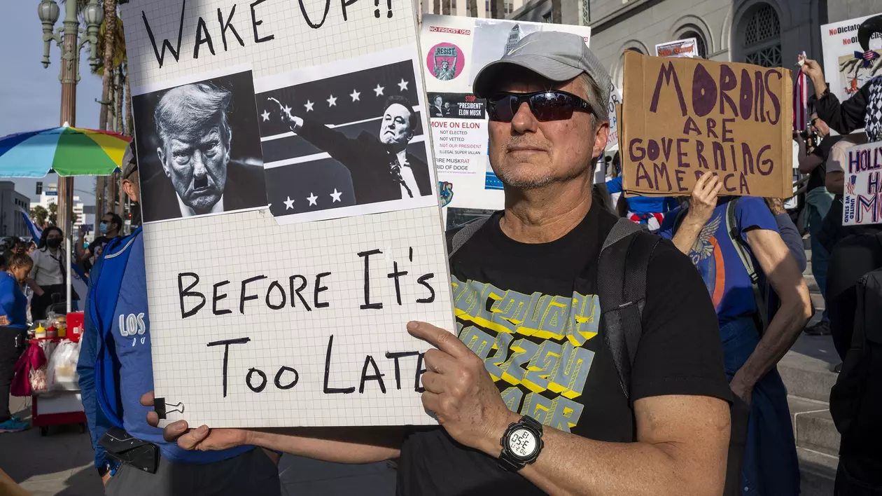 Proteste Donald Trump Not My President's Day Protests Los Angeles