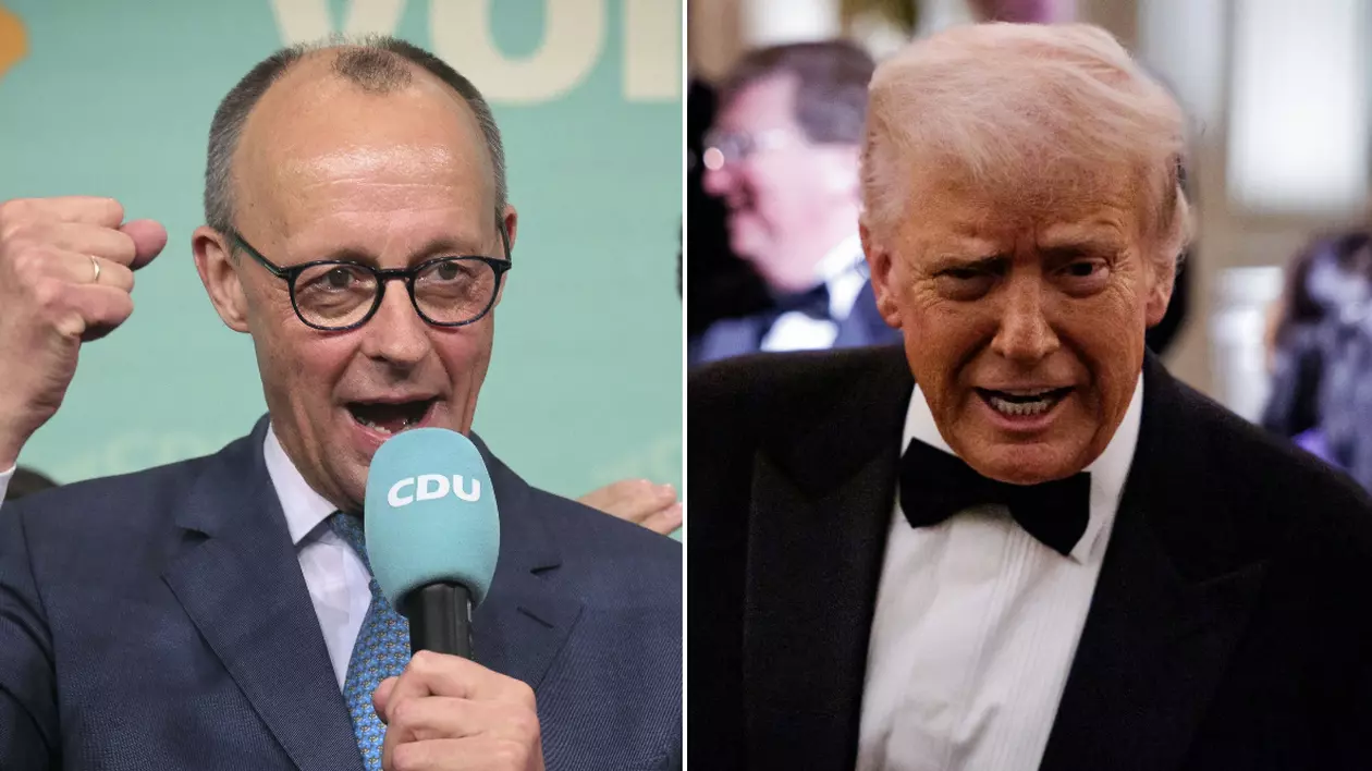 Friedrich Merz, Donald Trump. foto Hepta