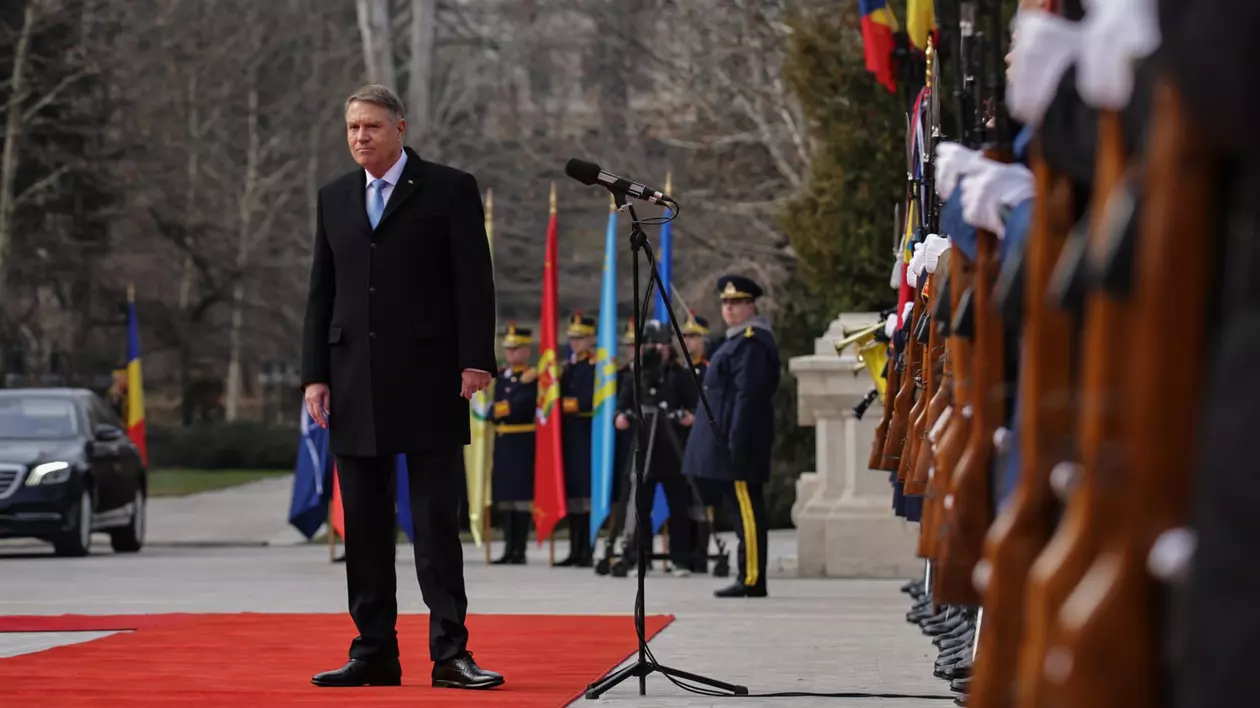 Klaus Iohannis, președintele României, la Ceremonia de final de mandat