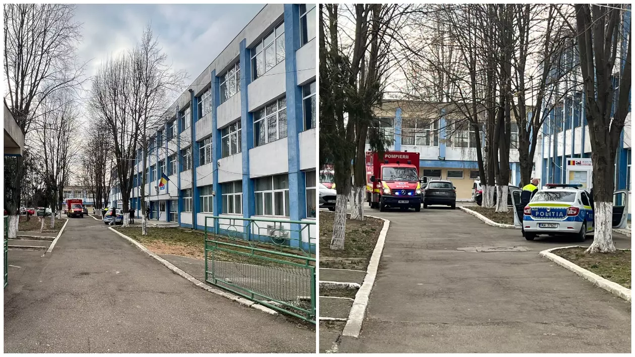 Liceul Gheorghe Duca din Constanța, unde un elev a pulverizat cu spray cu piper