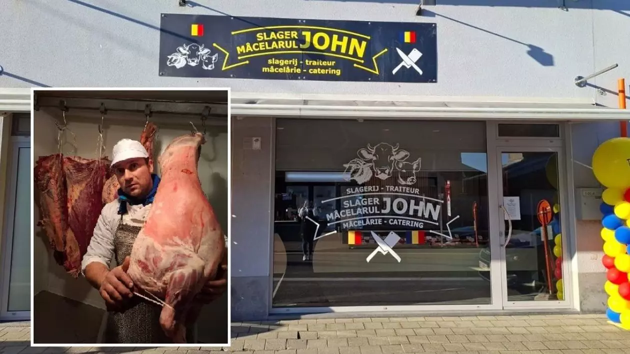 Inaugurare Măcelăria „Slager John”, Belgia, 1 februarie 2025 sursă foto: Slager JOHN FaceBook