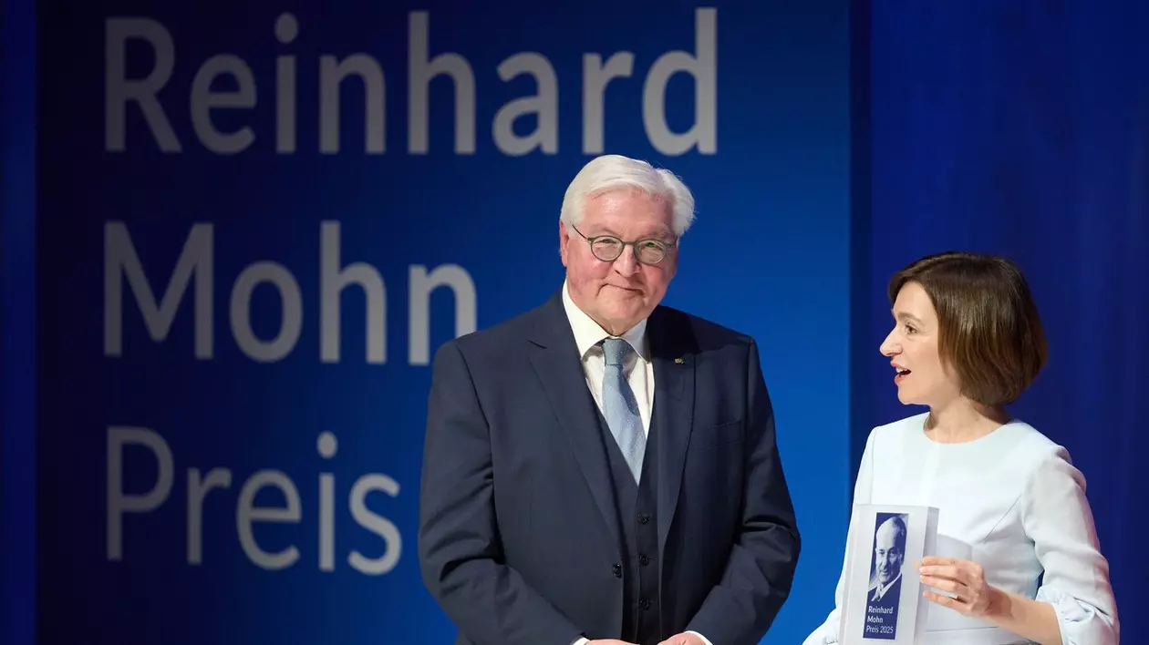 Maia Sandu și președintele german Frank-Walter Steinmeier Foto: Profimedia