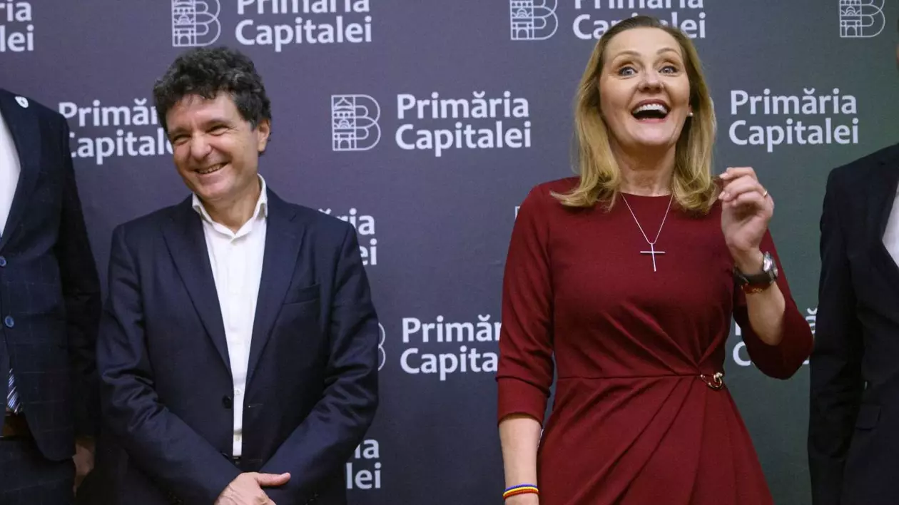 Nicusor Dan si Elena Lasconi
