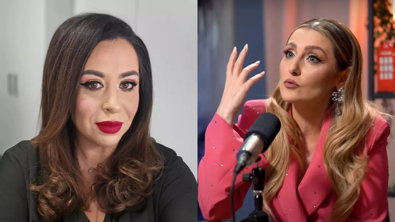 Oana Roman în stânga, Alina Sorescu în dreapta