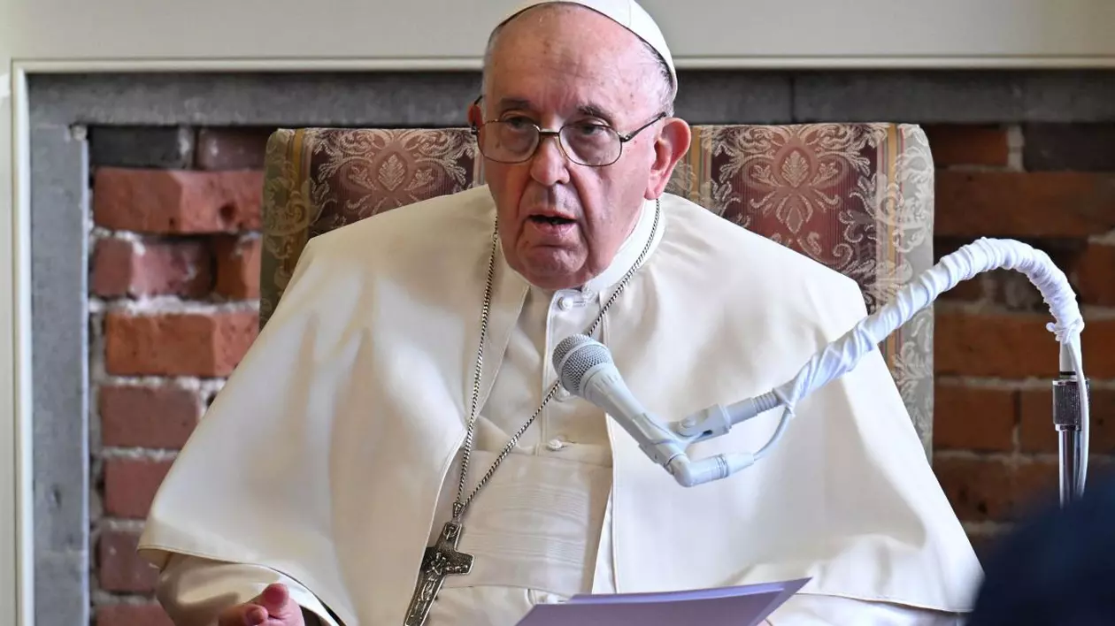 papa francisc într-o vizită oficială în Quebec, Canada, 29 iulie 2022