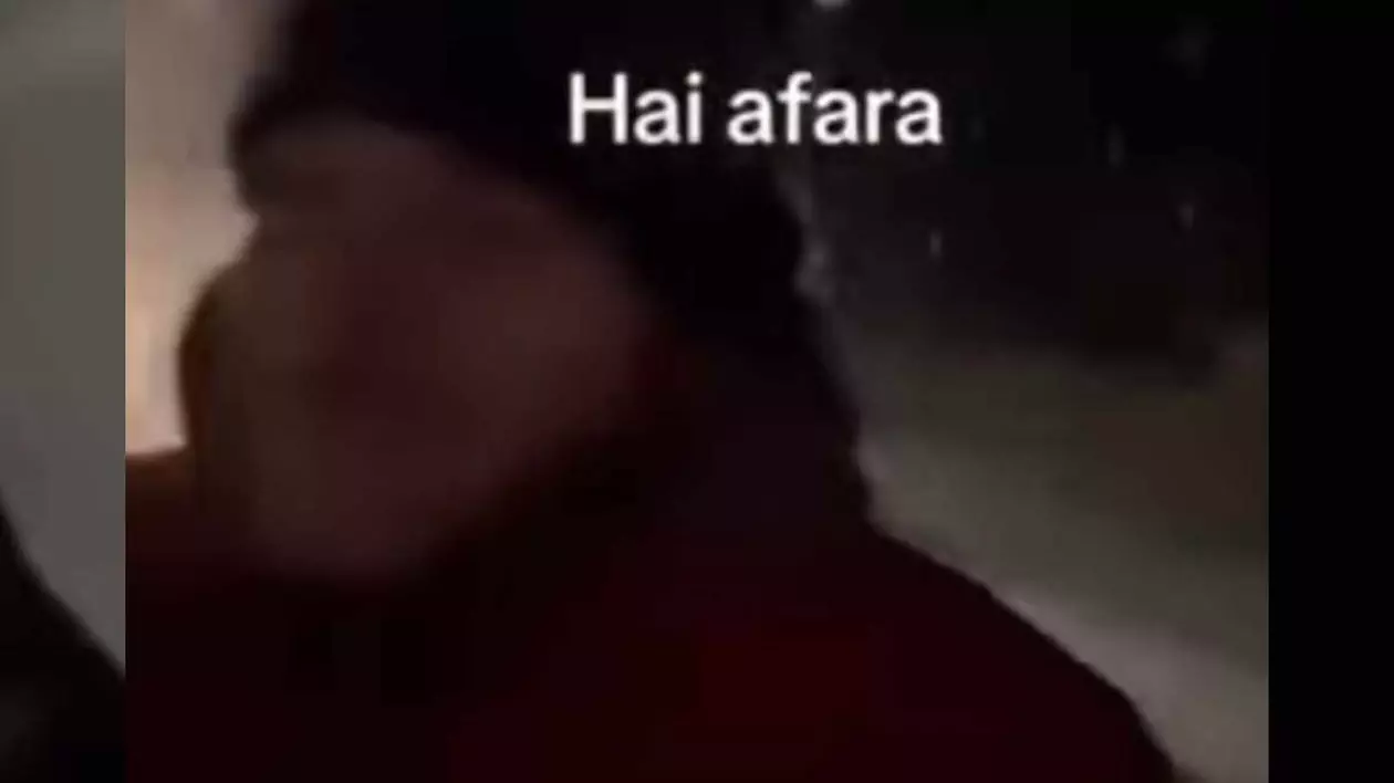 Sanie trasa de mașina, Sursa: Captura Video
