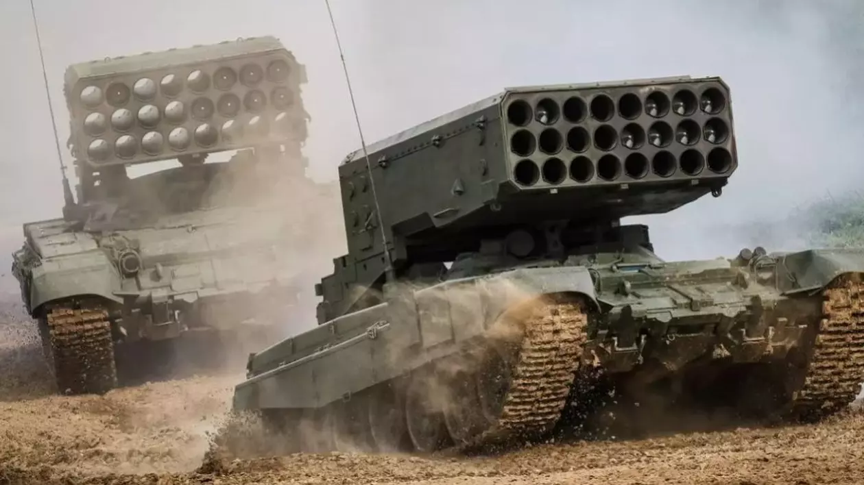 Sistem rusesc T05-1A cu arme termobarice pe câmpul de luptă