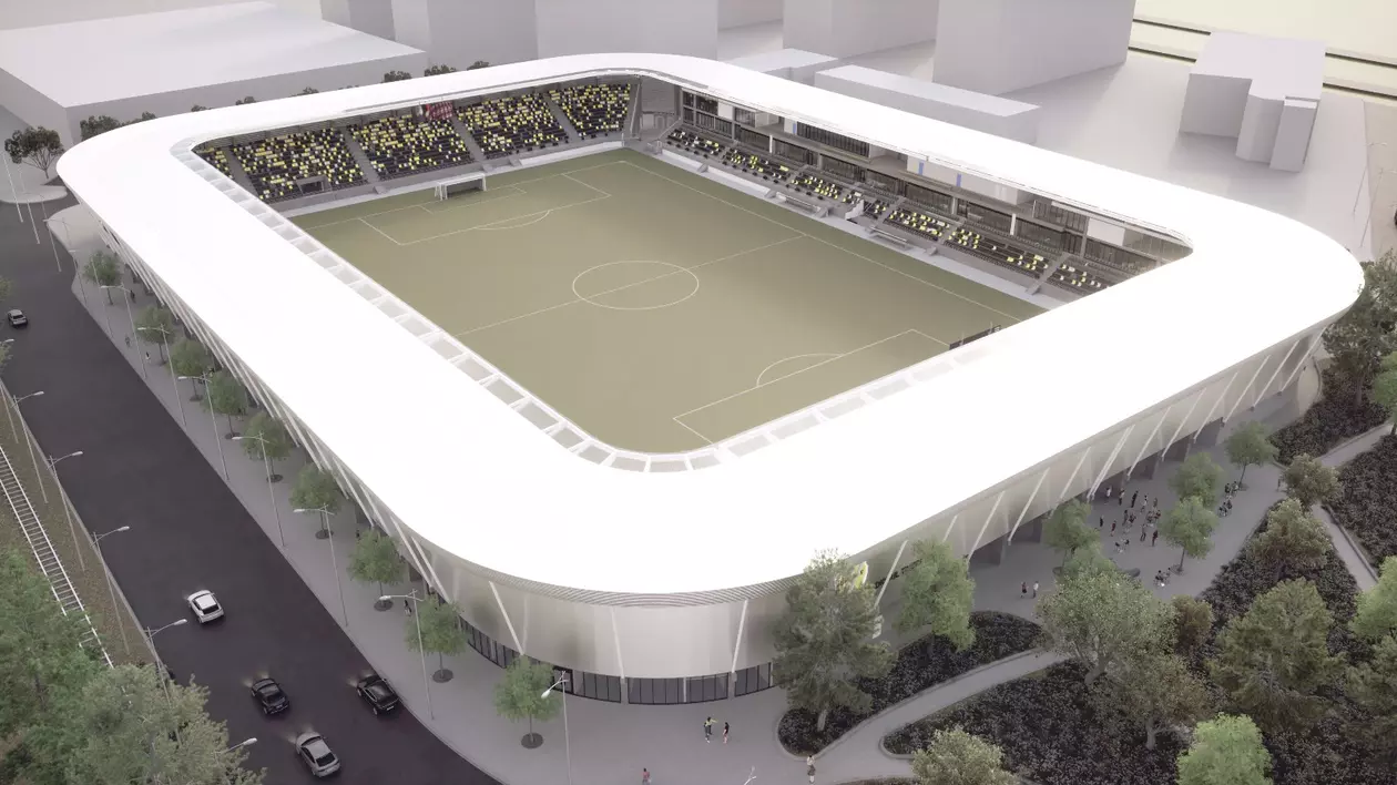 Așa va arăta stadionul din Brașov, care se va construi după ce actualul stadion Tineretului va fi demolat
