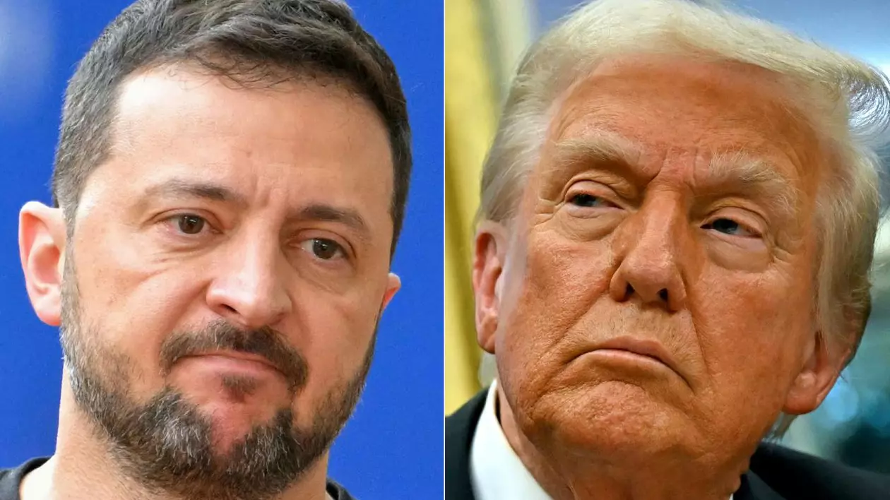 Colaj foto cu Volodimir Zelenski (stânga) și Donald Trump Foto: Profimedia