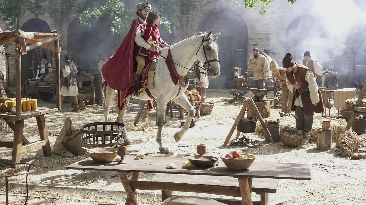 Cadru din „Soarele Moldovei”, filmul despre copilăria lui Ștefan cel Mare