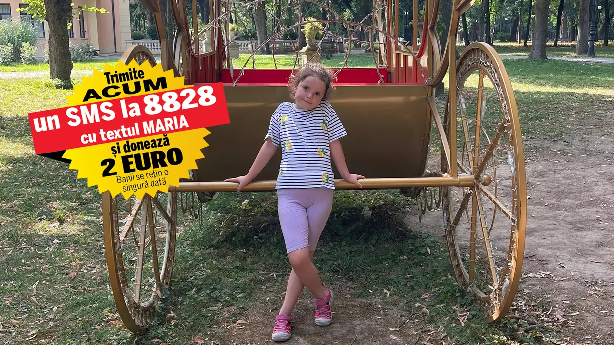 Maria a rămas infirmă în urma unui accident produs de un tânăr fără permis. Fetiței, căreia i-a fost amputat un picior, are nevoie de un genunchi bionic care costă 140.000 de euro