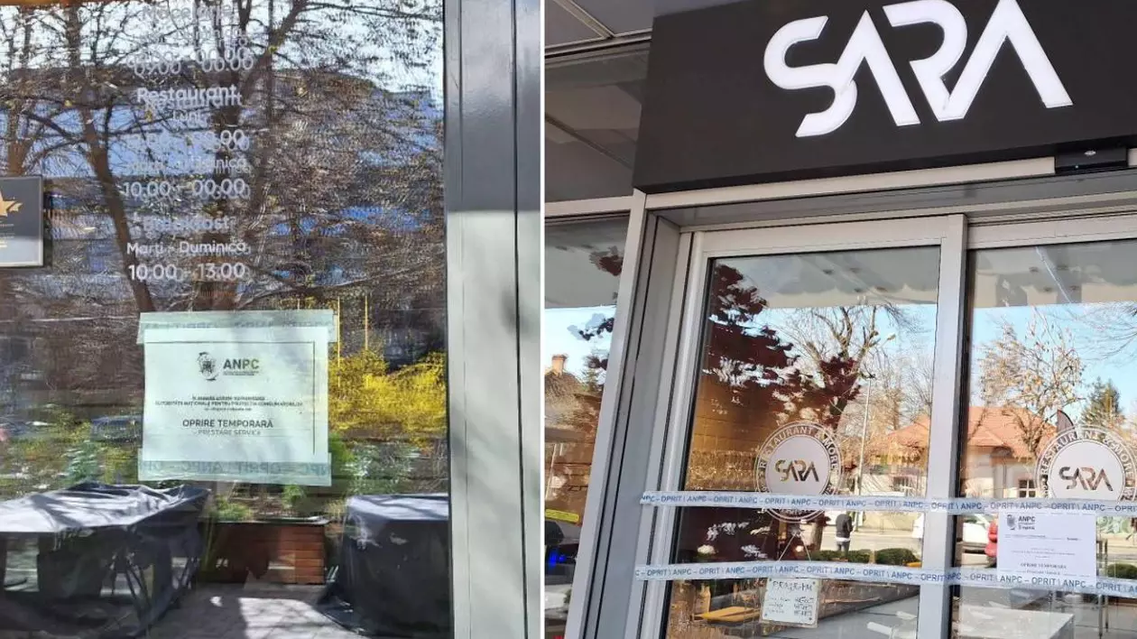 fațade restaurante din Dorobanți și Floreasca, închise de ANPC pe 19 martie 2025