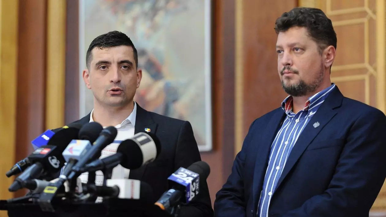 George Simion și Claudiu Târziu, pe vremea când amândoi conduceau AUR