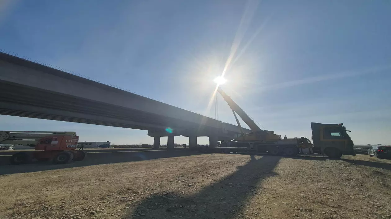 autostradă în construcție