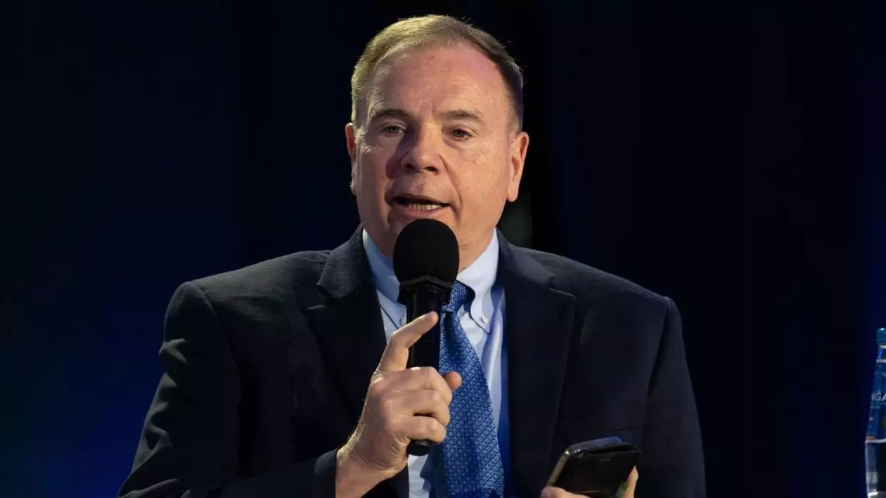 General american de top Ben Hodges vorbește la Forumul de securitate de la Varșovia, în Polonia, 2 octombrie 2024