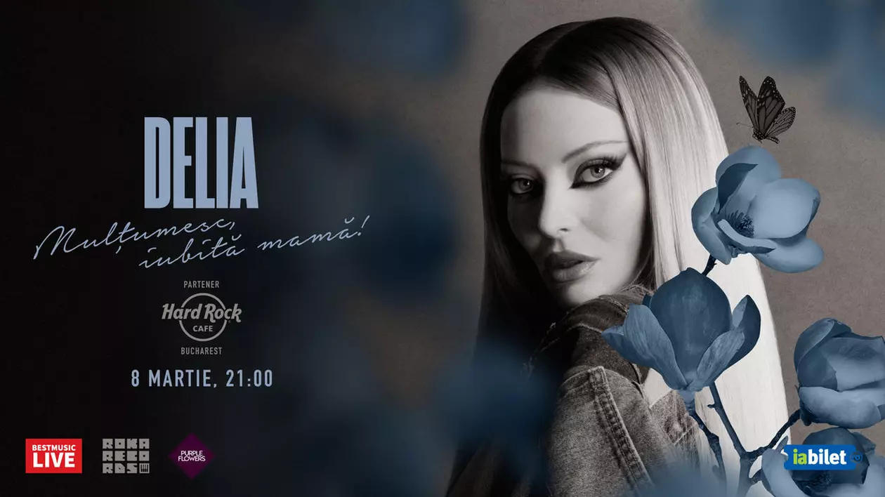 Delia - concert 8 martie la Hard Rock Cafe