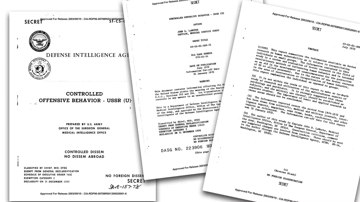 raport secret cia despre manipularea mintii umane