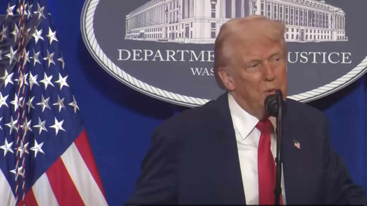 Donald Trump, discurs la Departamentul Justiței Captură YouTube