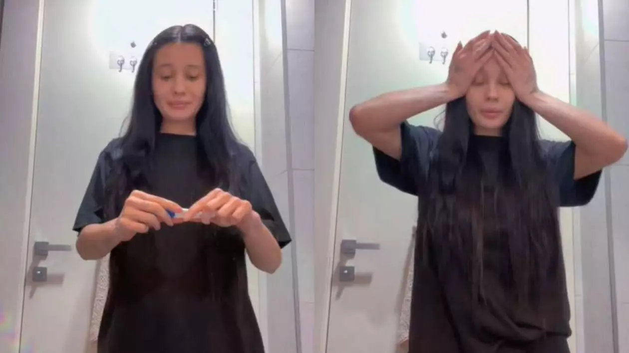 Erika Isac și-a făcut un test de sarcină