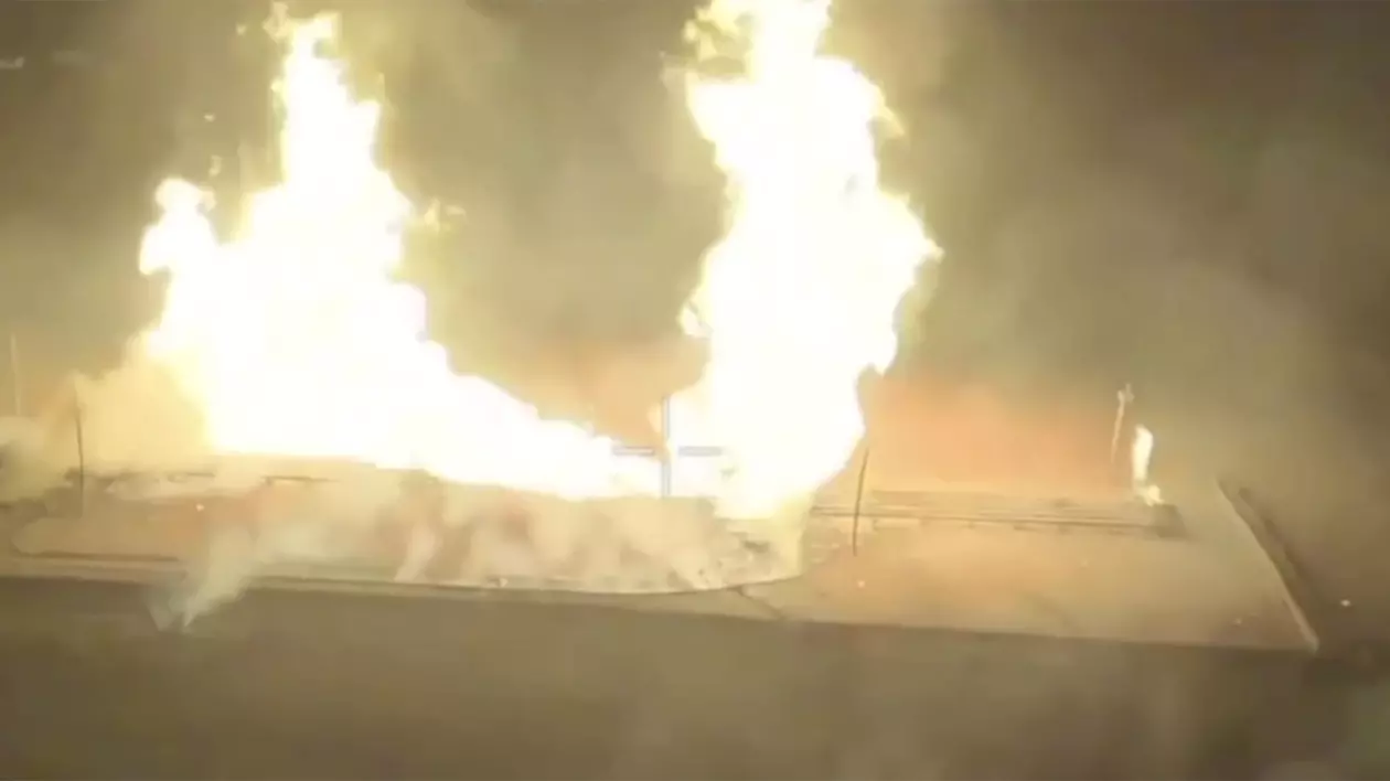 Explozie la stația Sudja Foto: Profimedia