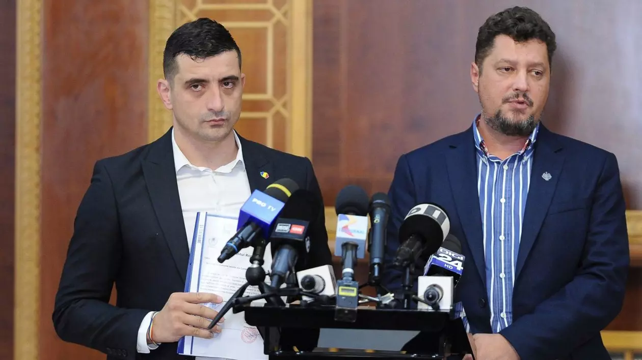 George Simion și Claudiu Târziu, pe vremea când amândoi conduceau AUR