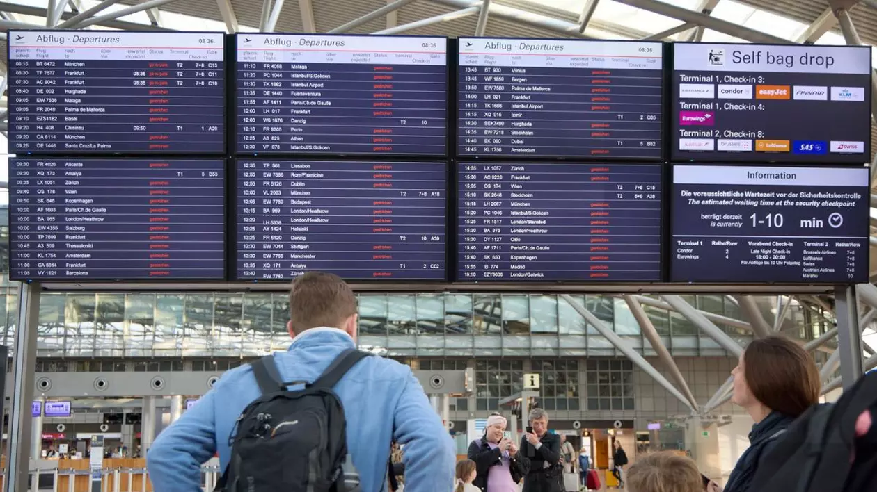Grevă spontană pe aeroportul din Hamburg, duminică, 9 martie 2025