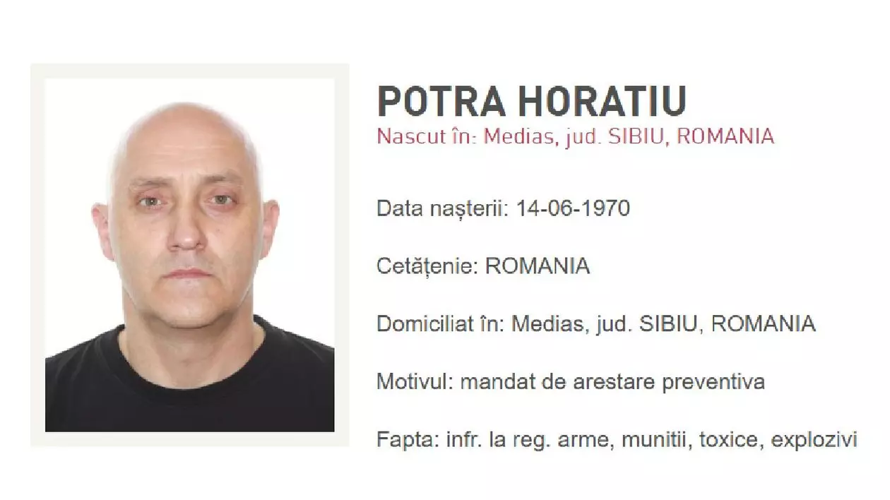Poliția Română l-a dat în urmărire internațională pe Horațiu Potra