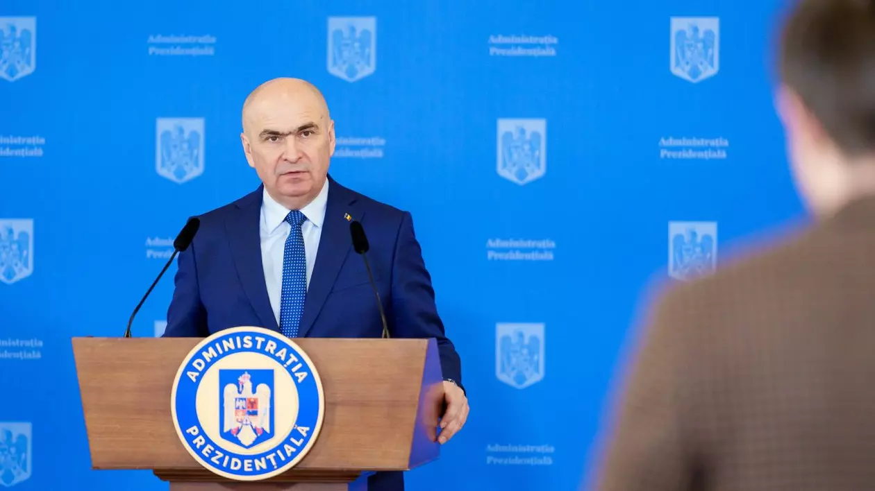 Ilie Bolojan a susținut pe 28 februarie prima conferință de presă ca președinte interimar al României, la două săptămâni după numire