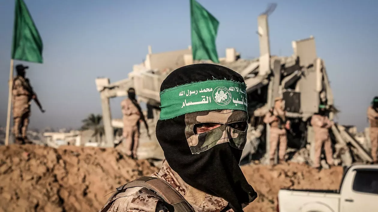 Khan Younis - luptători din Jihadul Islamic și Brigăzile Ezz al-Din Al-Qassam Foto: Hepta