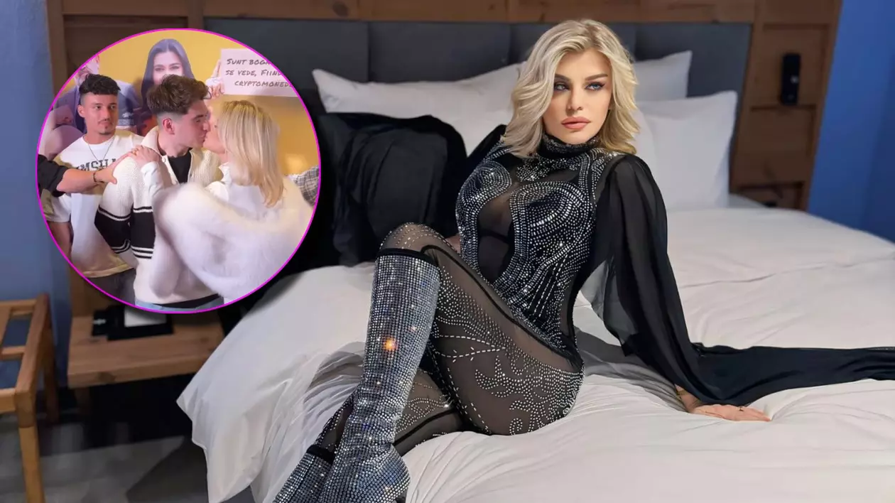 Loredana Groza l-a sărutat pe Bisoi