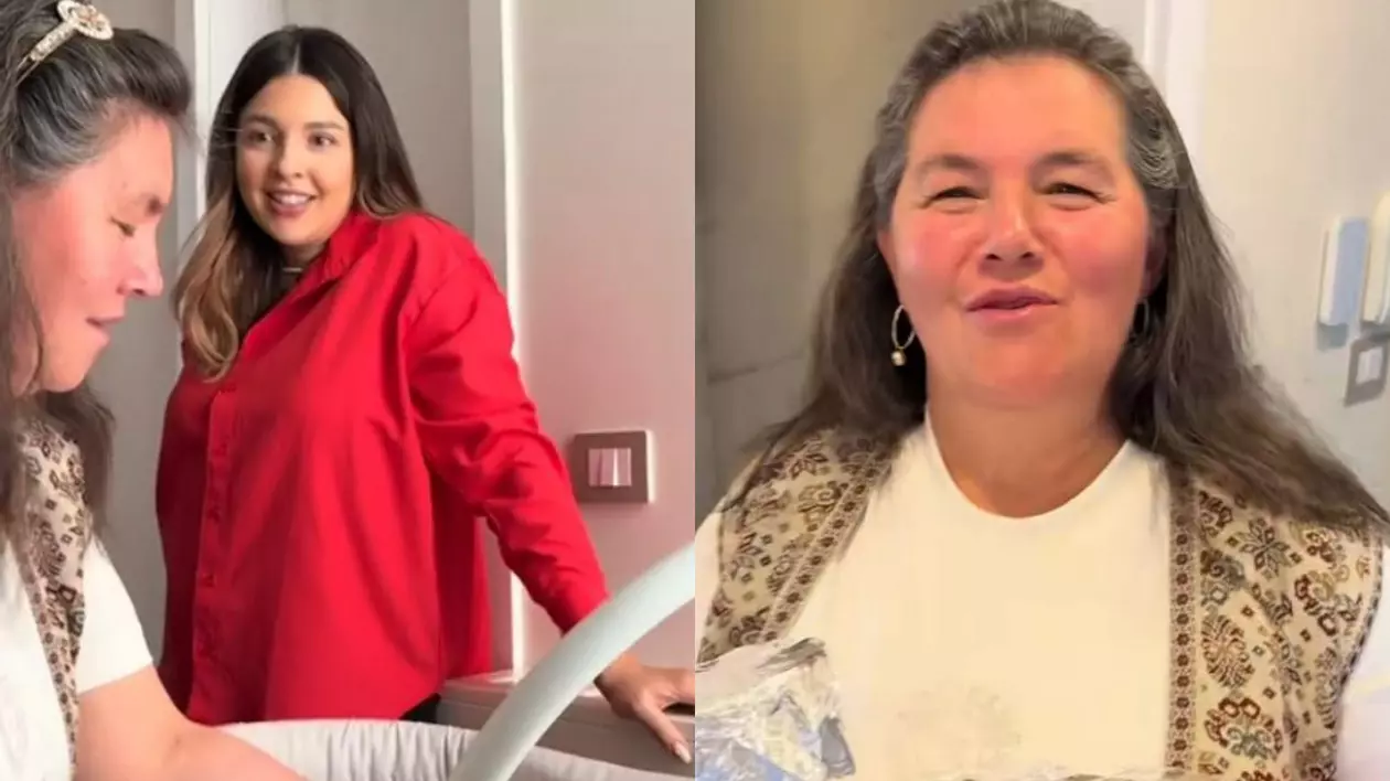 Mama Geta la fetița Danielei și a lui Culiță Sterp