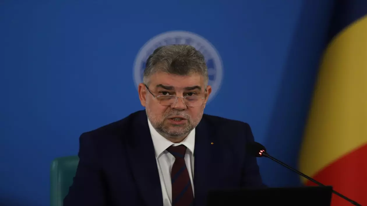 Marcel Ciolacu în ședința de guvern din 20 martie