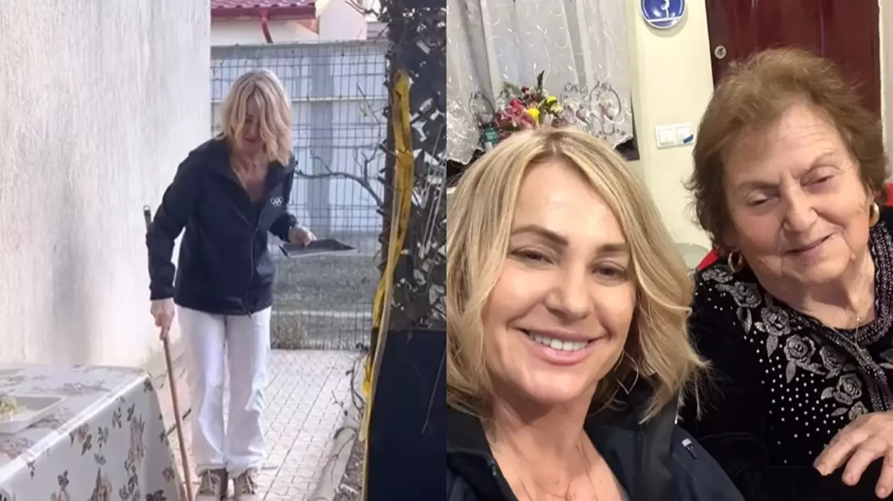 Nadia Comăneci și mama Ștefania