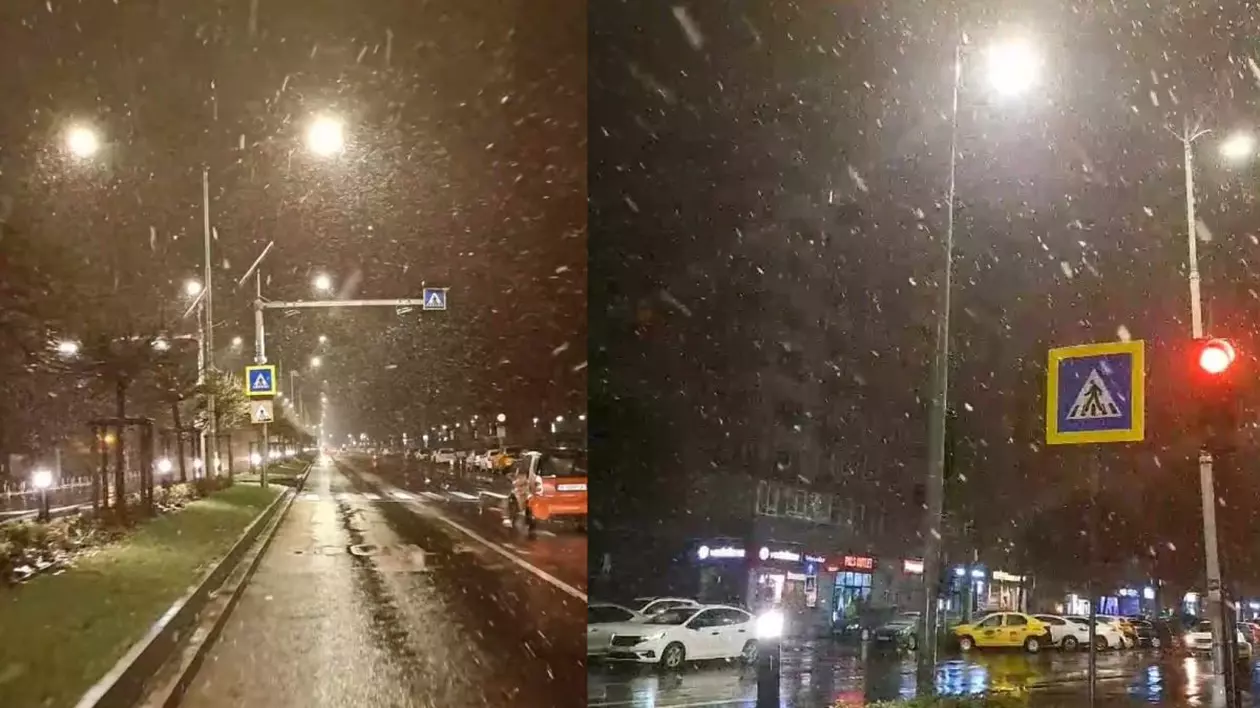 ninsoare in bucurești