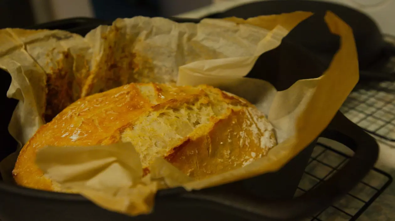 pâine scoasă din cuptor