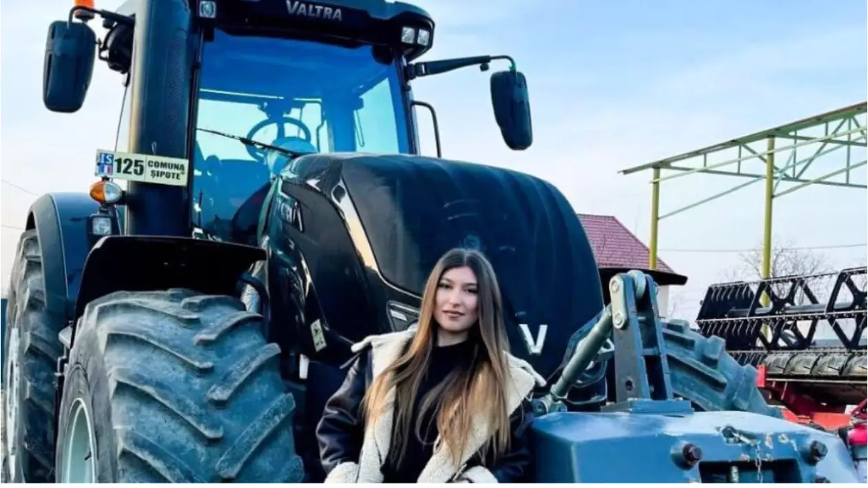 Paula Corlat, tânăra de 20 de ani care conduce ferma din Iași