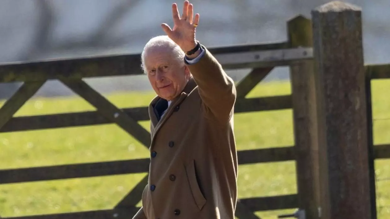 Regele Charles al III-lea văzut după slujba de dimineață la biserica St Mary Magdalene din Sandringham, Norfolk - 02 martie 2025 Foto: Profimedia Images