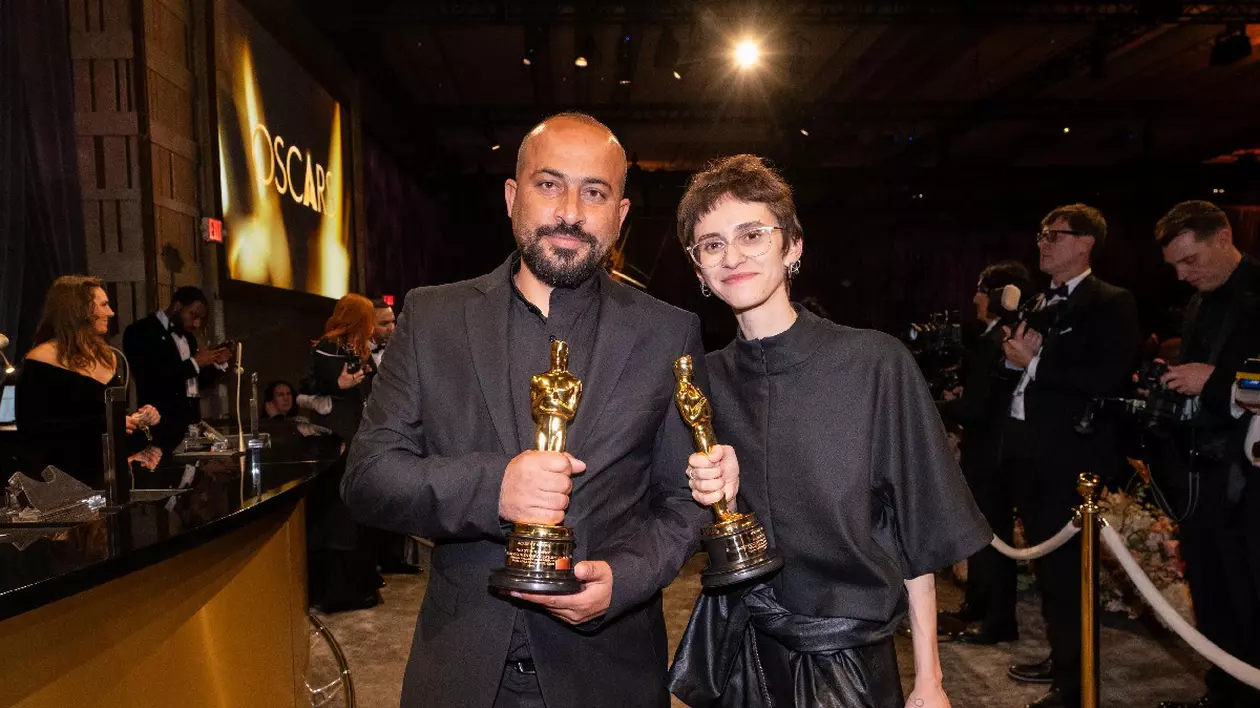 Hamdan Ballal și Rachel Szor la Balul Guvernatorilor care a urmat transmiterii în direct de către ABC a celei de-a 97-a ediții a Premiilor Oscar® la Dolby Theatre at Ovation Hollywood din Los Angeles, CA, duminică, 2 martie 2025.