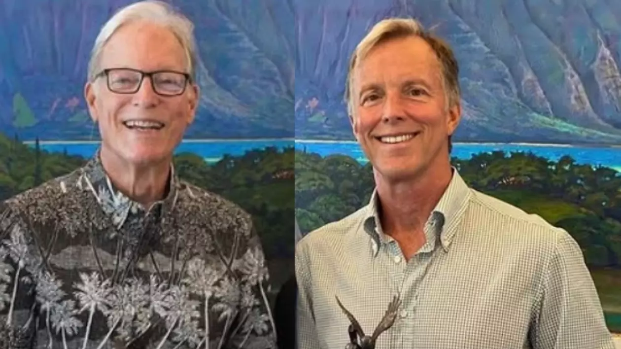 Richard Chamberlain, stânga, - Martin Rabbett , dreapta Richard Chamberlain / Instagram