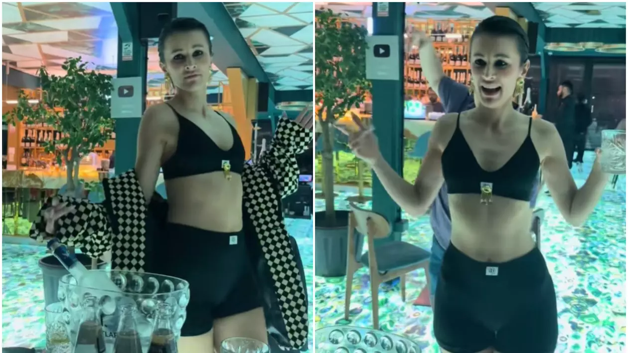 Rux și Opulență îmbrăcată în negru a petrecut pe manele cu Pescobar