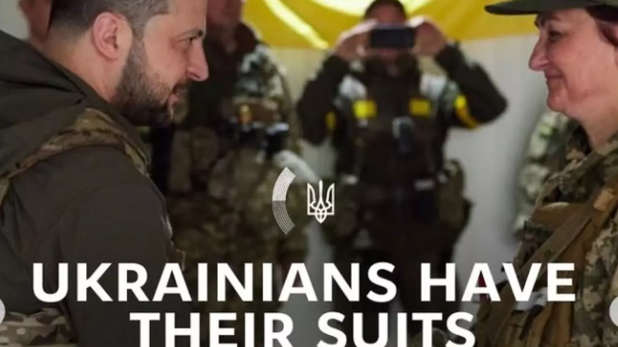 Ucrainians have their suits, Zelensky, Foto_ Ambasada Ucrainei în Regatul Danemarcei / Instagram