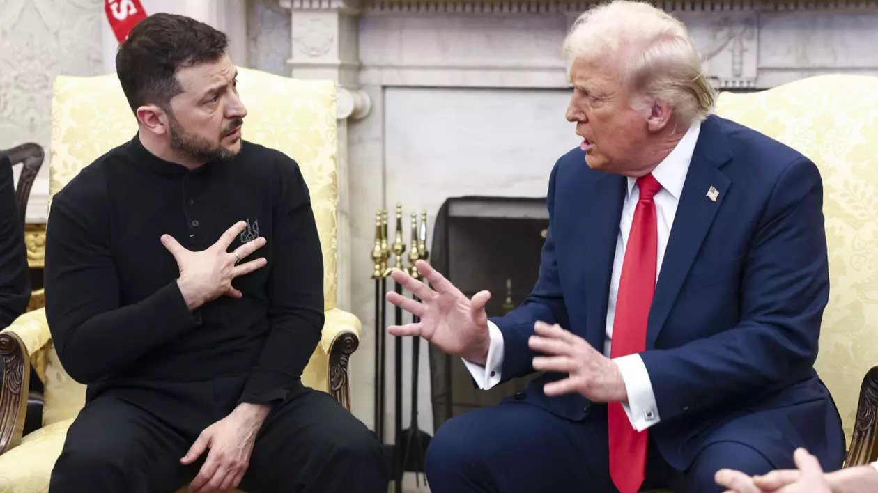 Discuție aprinsă la Casa Albă între Volodimir Zelenski și Donald Trump Foto: Hepta