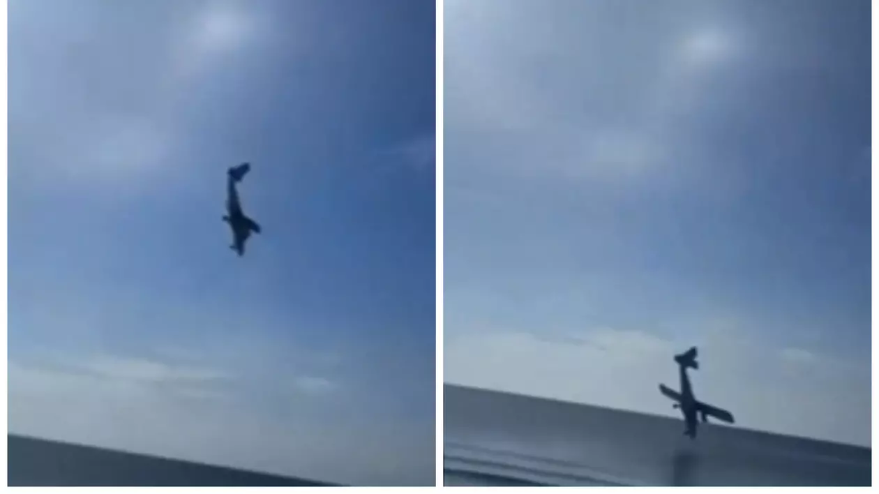 Momentul în care un avion al poliției se prăbușește în mare în Thailanda. Cel puțin cinci oameni au murit I VIDEO 