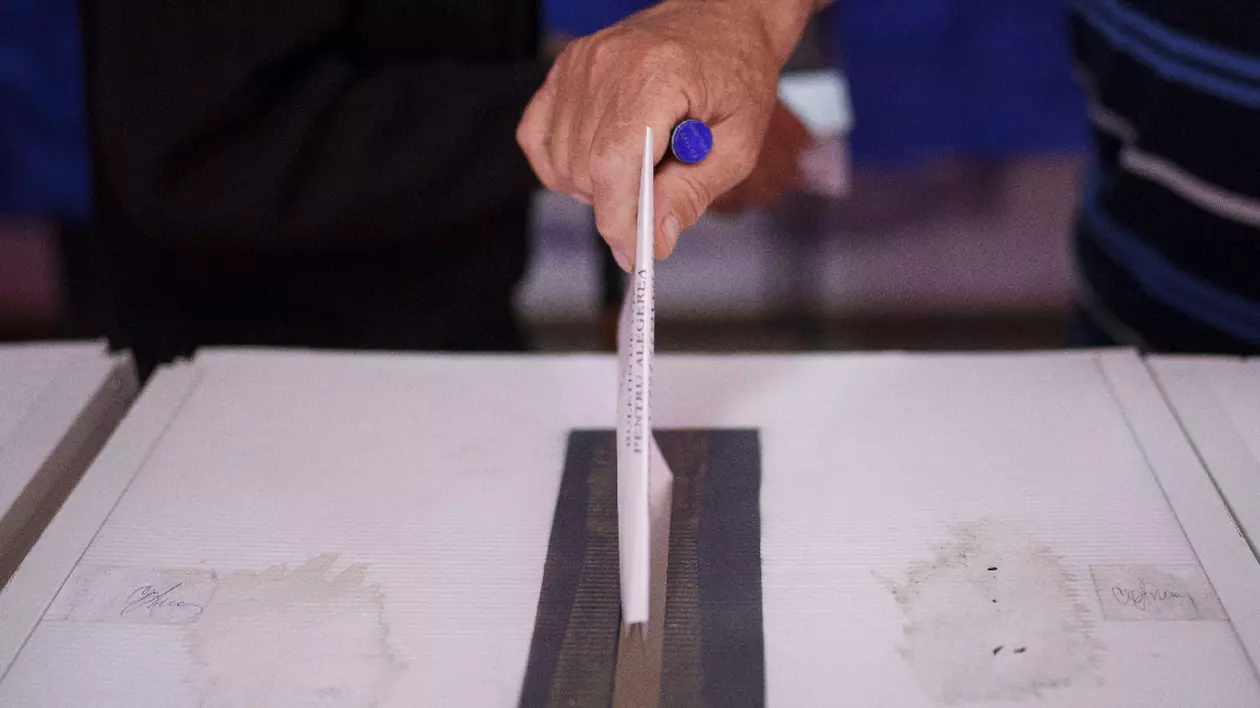 un om care votează