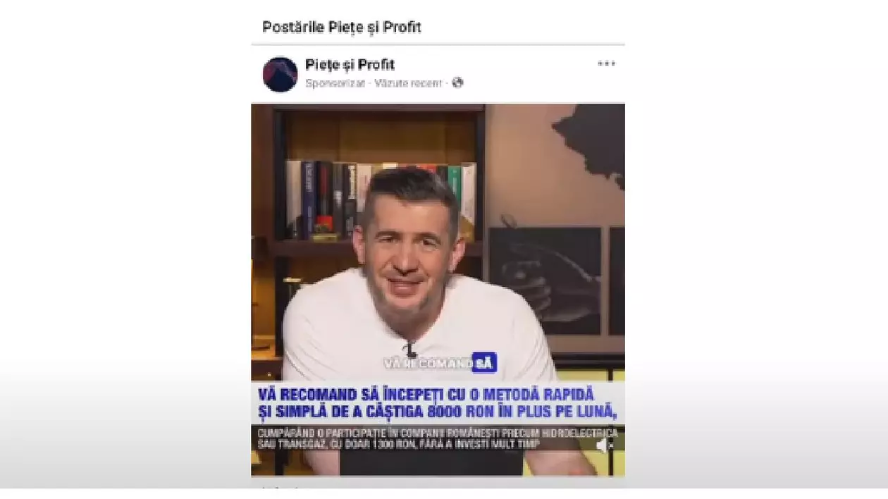 Imaginea lui Dragoș Pătraru, folosită într-o campanie pe Facebook, pentru o fraudă în numele Hidroelectrica: „Am făcut reclamație” | VIDEO